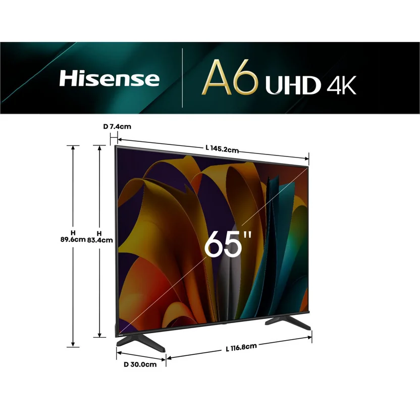 Hisense TV 65 Pulgadas LED UHD — vista 2